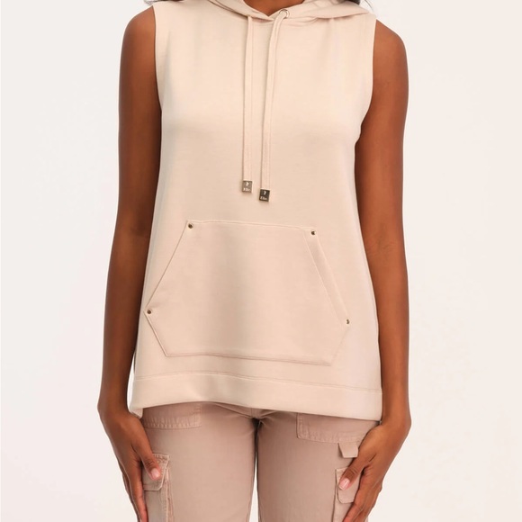 Elie Tahari Light Green Hooded Sweatshirt sizeXL                          ordrA3